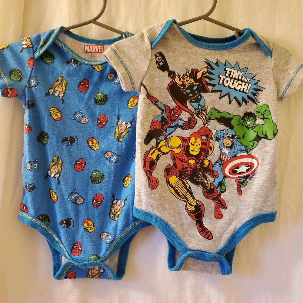 SALE💙 5/$25 Marvel onesies